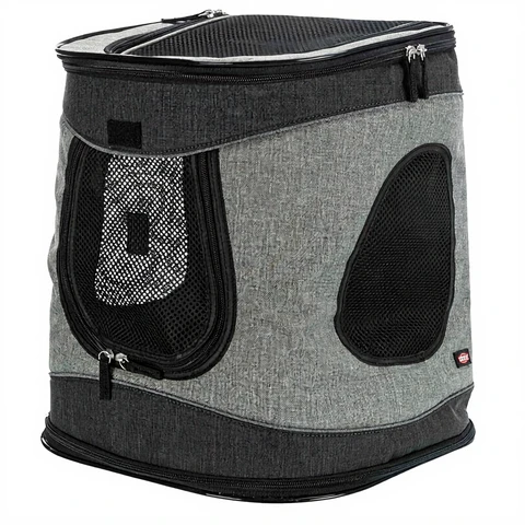 HONDENDRAAGTAS TIMON ZWART/GRIJS 34X30X44CM