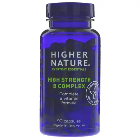Higher Nature High Strength B Complex Energy Support Capsules - 90 Capsules