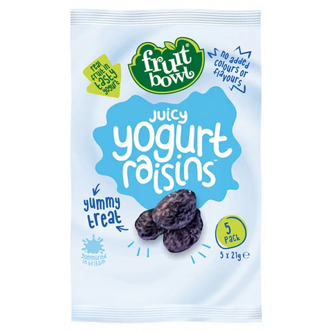 Fruit Bowl Raisin Yoghurt Flakes 5 x 21g