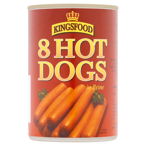 Kingsfood 8 Hot Dogs 400g