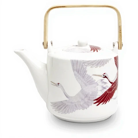 Teapot Crane, with metal filter 1000 ml