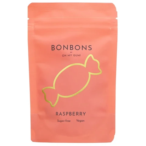 Oh My Gum! Raspberry Bonbons 32g