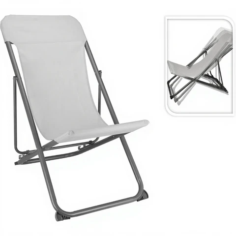 Opvouwbaar Ligbed Grijs