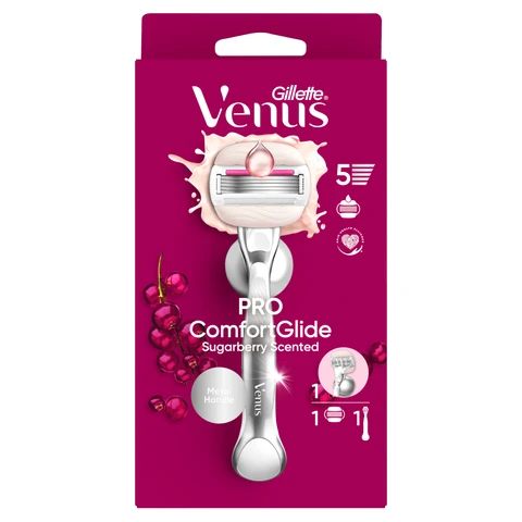 Gillette Venus Pro ComfortGlide Sugarberry Scented Women’s Razor 1 Refill Razor