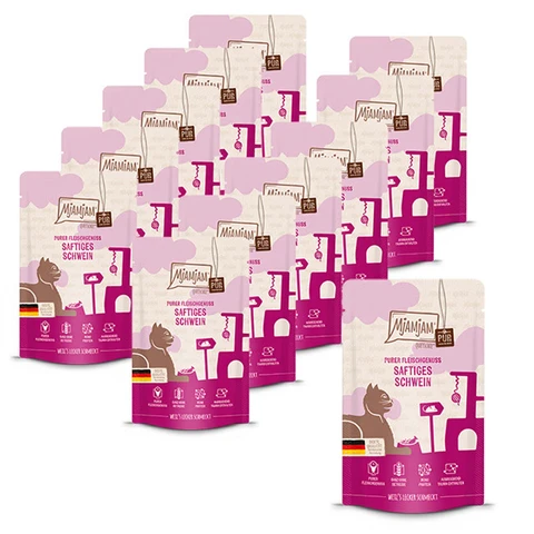 MjAMjAM - Quetschie - Pure vleesfeest - Pure mals varkensvlees 12 x 125 g