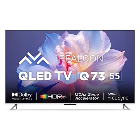 iFFALCON iFF55Q73 Téléviseur 4K Ultra HD Smart TV QLED Google TV noir - 55 pouces