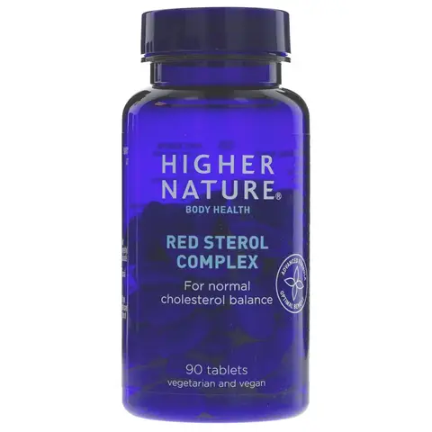 HIGHER NATURE - Red Sterol Complex - For Normal Cholesterol Balance - 90 TABS