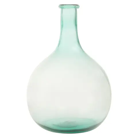 Interiors by Premier Vase Bexley Blue Recycled Glass Large