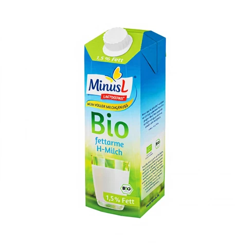 Minus L Bio 1,5% Laktosefreie H-Milch 1 l