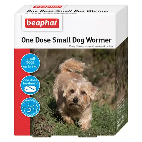 Beaphar Wormer One Dose Small Dogs 3 Tabs