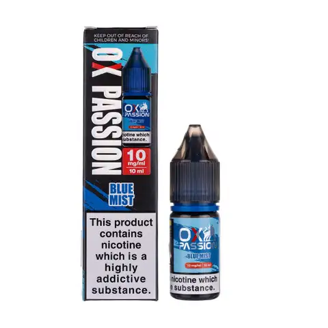 OX Passion Nic Salt E-liquid Blue Mist 10mg/ml 10ml
