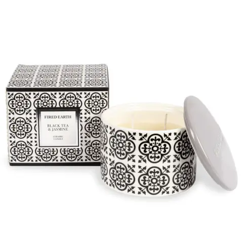 Wax Lyrical Candle Fired Earth Black Tea & Jasmine 419g