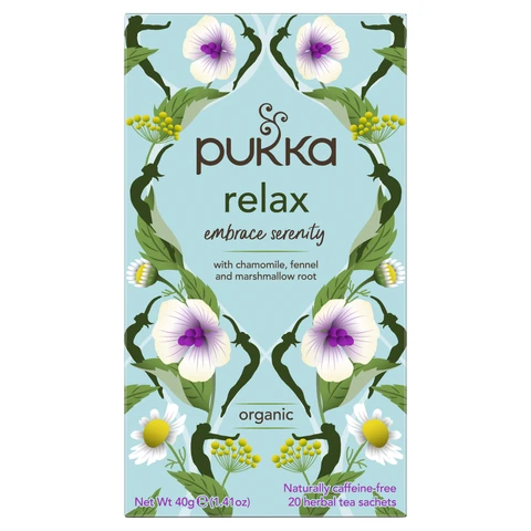 Pukka Relax 20 Organic Herbal Tea Bags 40g