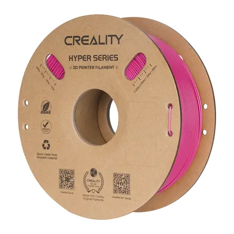 Creality Hyper PLA Strawberry Red 1KG , High-Speed 30-600mm/s, Dimensional Accuracy +/-0.02mm, Compatible with Most FDM 3D Printers, 1KG (2.2lbs) Spool