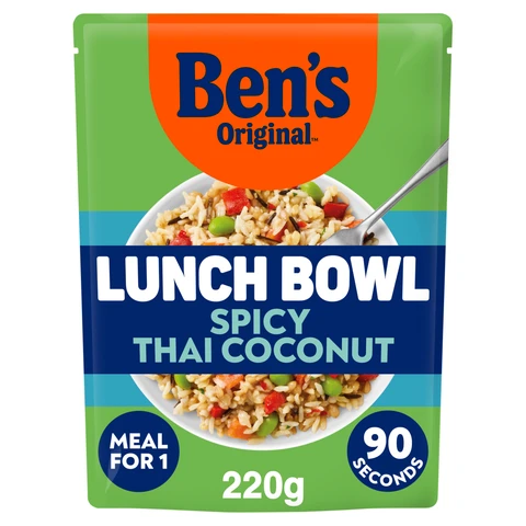 Ben's Original Lunch Bowl Spicy Thai Style Coconut Grains & Rice 220g