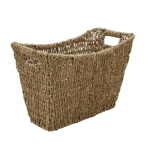 JVL Hand Woven Seagrass Newspaper/Magazine Storage Rack