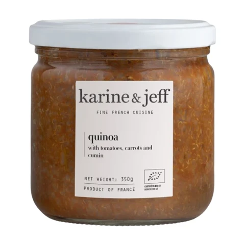 Karine & Jeff Organic Quinoa with Tomatoes, Carrots and Cumin 350g