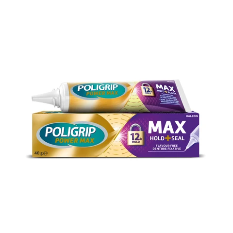 Poligrip Denture Adhesive Max Hold and Seal 40g