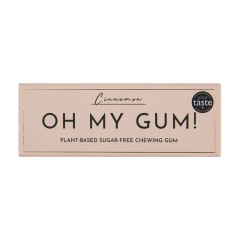 Oh My Gum! Plant Based Cinnamon Gum 19g
