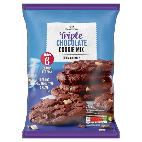 Morrisons Triple Chocolate Cookie Mix 275g
