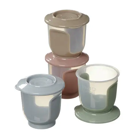 Vital Baby Nourish Store & Wean Pots 120ml 4 Pack Natural