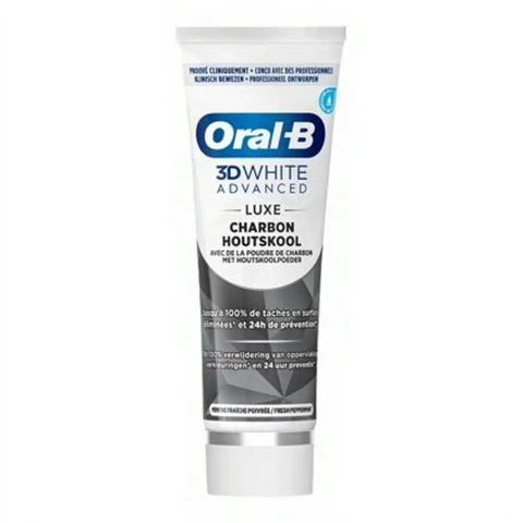 ORAL-B 3D White Advanced - Dentifrice Charbon - 75ml