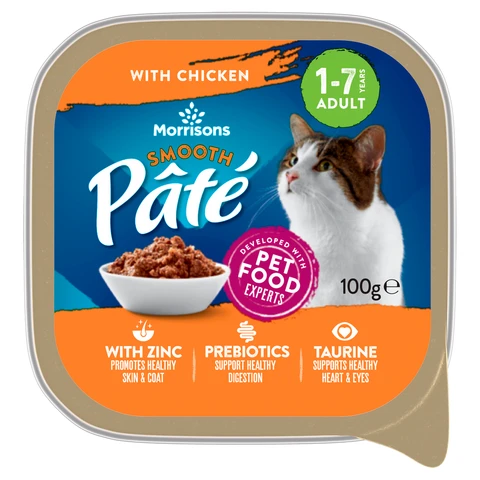 Morrisons Smooth Pâté with Chicken 1-7 Years Adult 100g