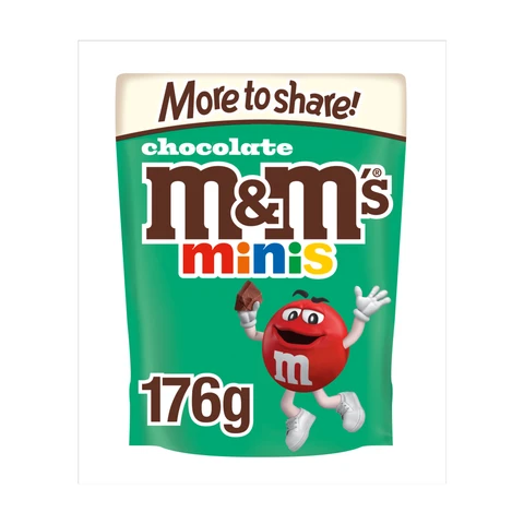 M&Ms Minis Milk Chocolate More To Share Pouch Bag 176g