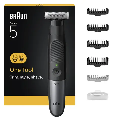 Braun Series X, Beard Trimmer & Body Shaver For Face & Body Hair, XT5100