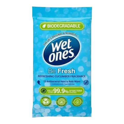 Wet Ones Be Fresh With Refreshing Cucumber Fragrance 12 Packs