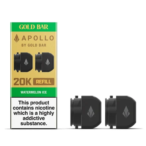 Gold Bar Apollo Prefilled Pod & Refill / 20mg Watermelon Ice