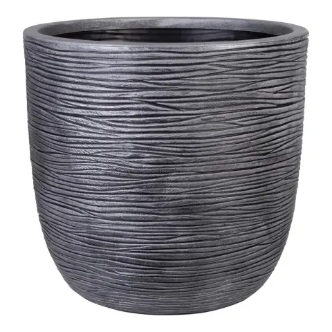 Strata Large Round42.5cm (D) x 40cm (H)-Pewter