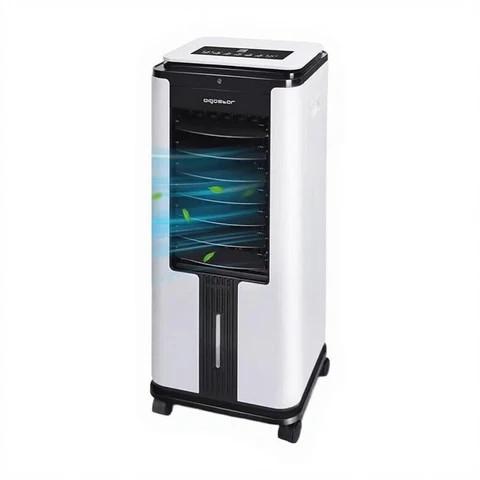 Aigostar Elsa 3-in-1 Air Cooler,Mobile Air Conditioner, Air Purifier, Air Cooler, Climate Fan with Remote Control, 7 Liter Capacity, 3 Speed Settings (White/Black)