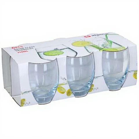 Verres Alpina 350 ml Ø7,7 x 10 cm - Lot de 6