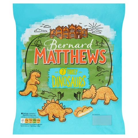 Bernard Matthews 7 Turkey Dinosaurs 350g