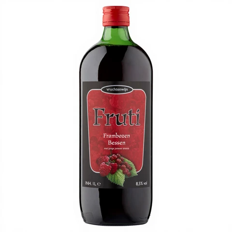 Fruti Frambozen Bessenwijn Fles 1000 ml
