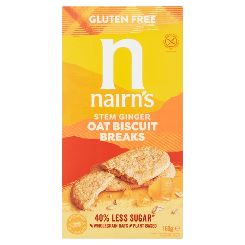 Nairns Gluten Free Stem Ginger Biscuit Breaks 160g