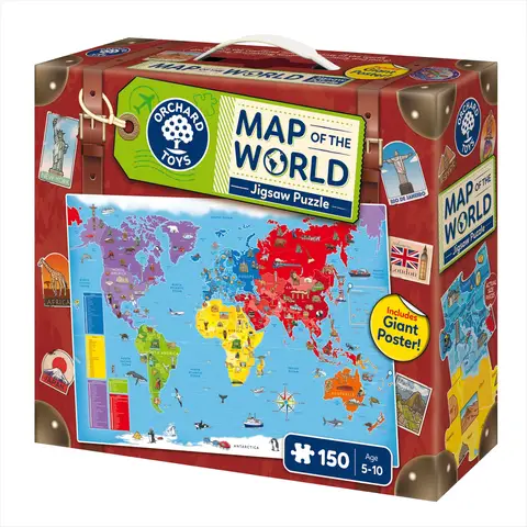 Orchard Toys Map of the World 150 Piece Jigsaw Puzzle
