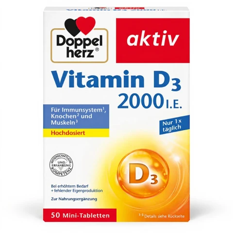 Doppelherz Aktiv Vitamin D 2000 IE 50 Tabletten