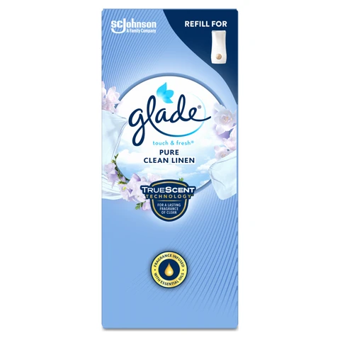 Glade Touch & Fresh Air Freshener Refill, Clean Linen, 1 per Pack