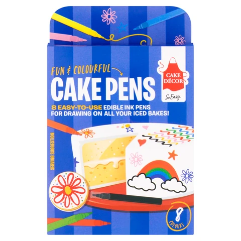 Cake Decor Edible Cake Pens 8 Colours