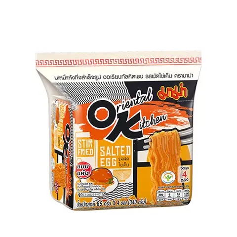 MAMA Noodles Ok Stir Fry Salted Egg Noodles Multipack 85g*4