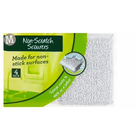 Morrisons NonScratch Scourers, 4 per Pack