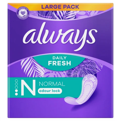 Always Daily Fresh Normal Panty Liners Odour Lock 68 Pads