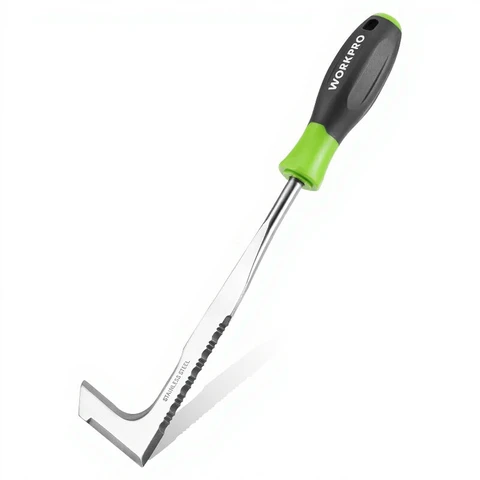 WORKPRO Unkrautentferner mit Kunststoffgriff gezackt Edelstahl Gartentool für Moos Unkraut 30cm