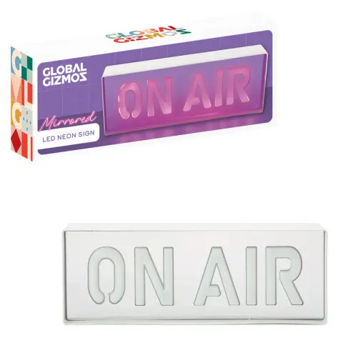 Global Gizmos Table Lamp Neon Sign On Air White