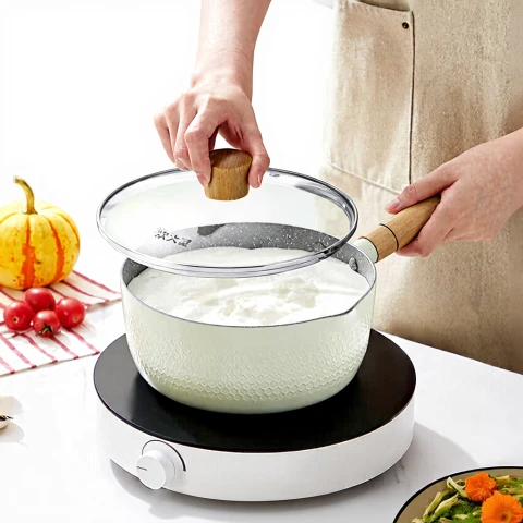 COOKER KING Ustensiles de cuisine antiadhésifs Casseroles et poêles Pots à lait Pâtes