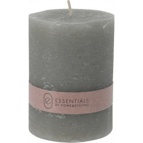 Bougie d'ambiance parfumée gris - 6 x 8 cm
