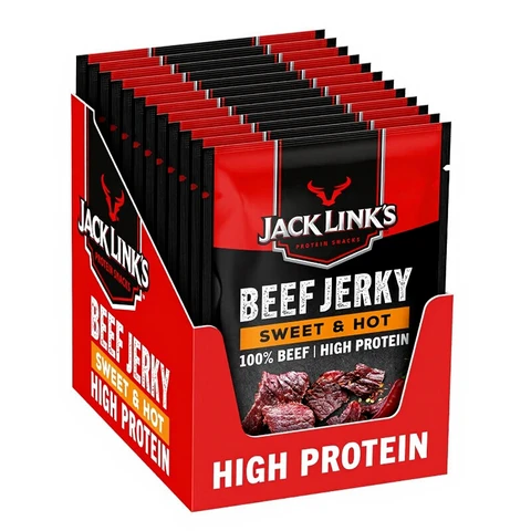 Jack Link's Beef Jerky Sweet & Hot Vorteilspack - 12 x 25g