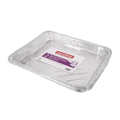 Caroline Foil Oven Roasting Tray, 400 x 340mm, 45mm deep, pack of 2
